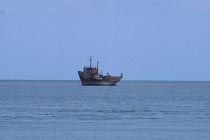 Beschlagnahmtes Fischereiboot
